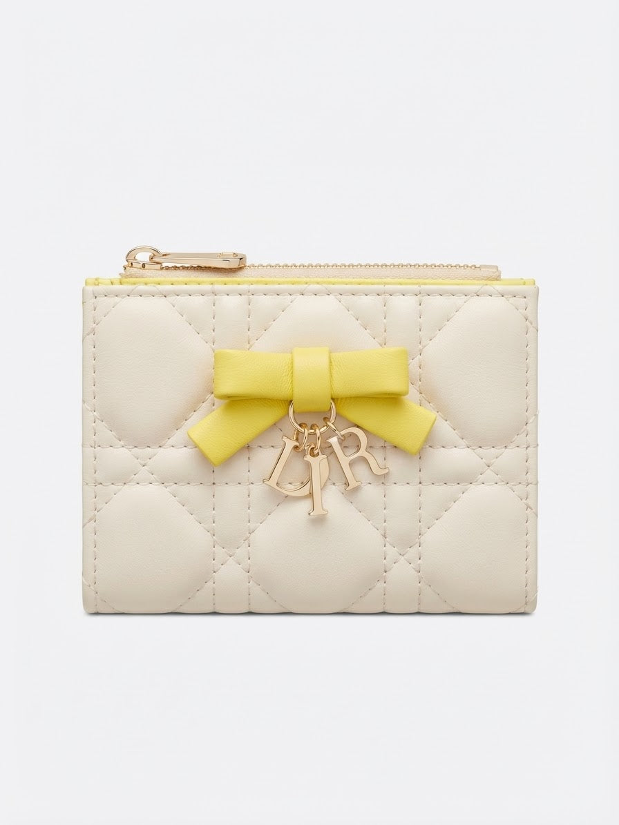 Dior Qixi Lady Dior Dahlia Wallet