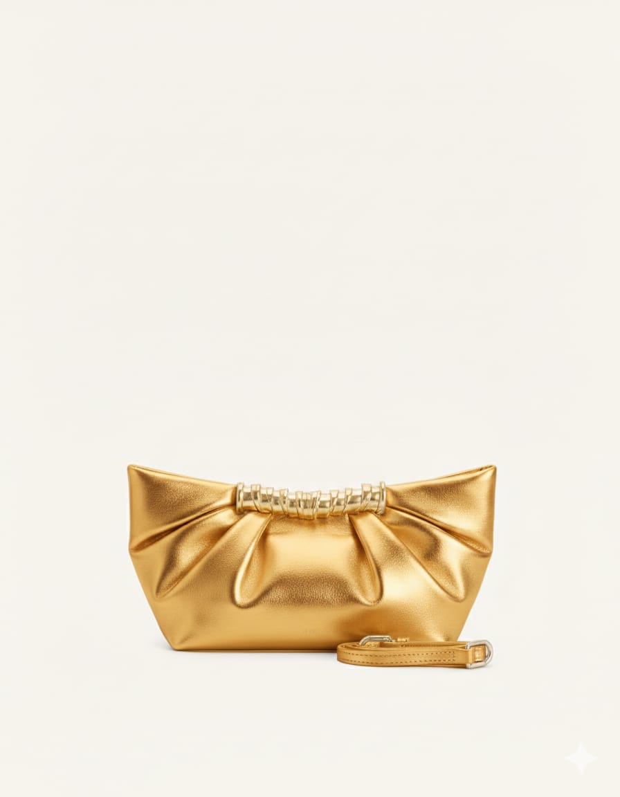 Leia Pleated Clutch