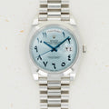 Rolex Day-Date 40 Platinum Ice Blue Arabic Dial