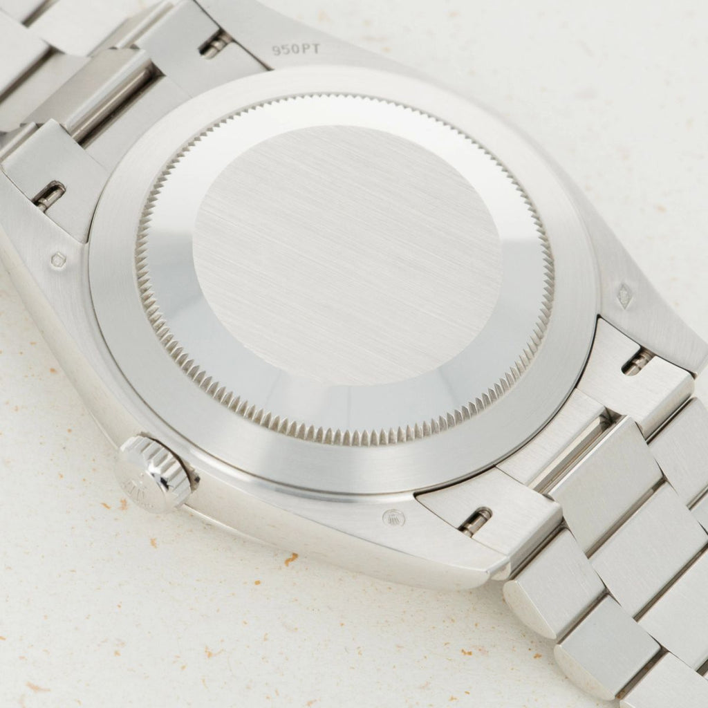 Rolex Day-Date 40 Platinum Ice Blue Arabic Dial