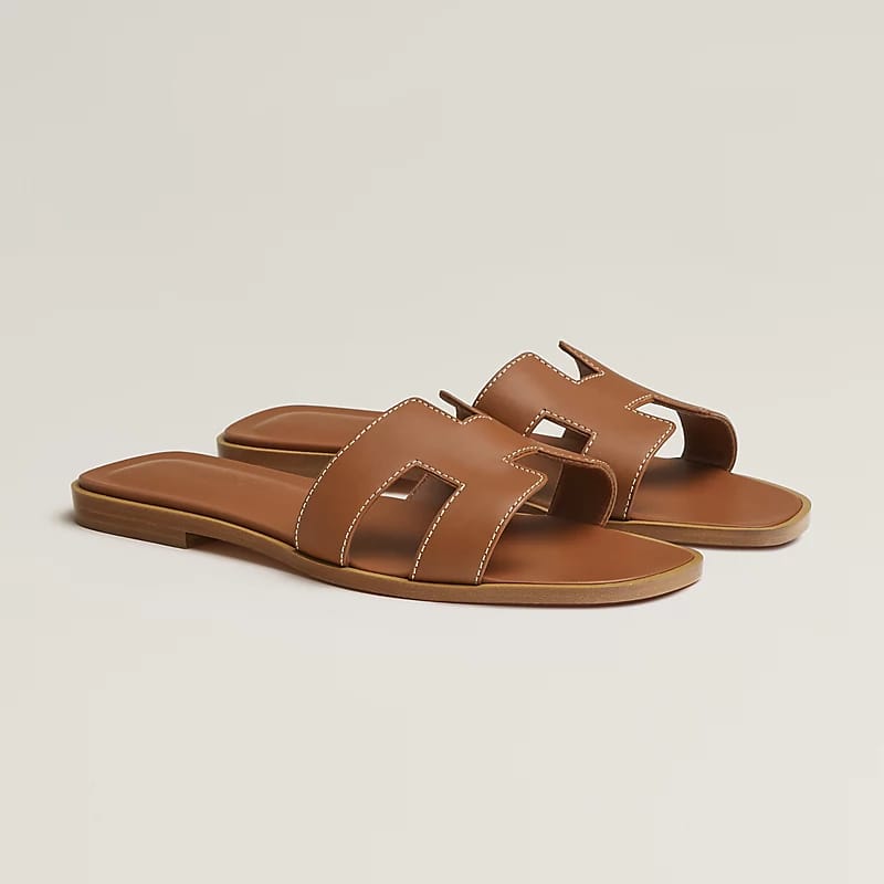 Hermès women's leather Slide