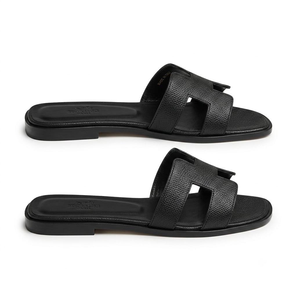 Hermès women's leather Slide