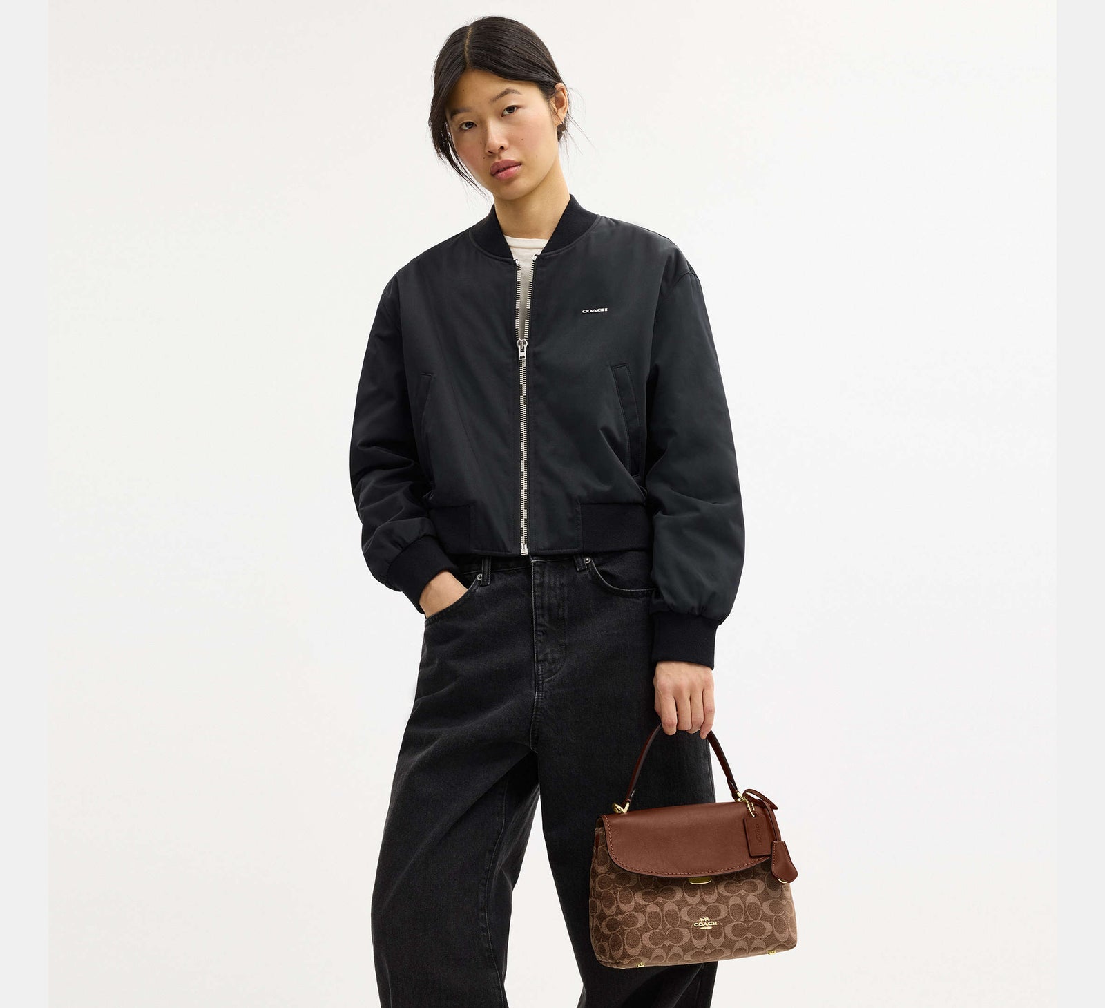 Emory Top Handle Bag In Signature Chenille