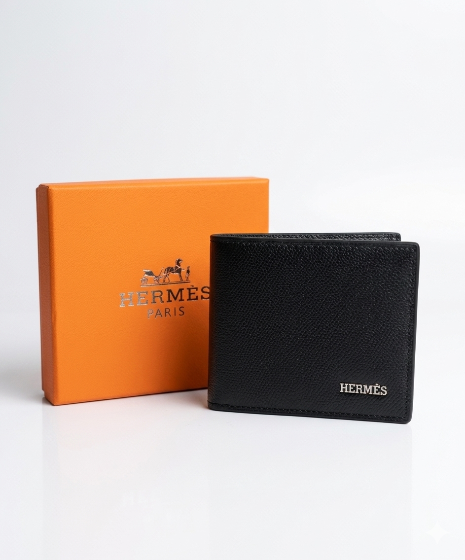 Hermes Leather Bifold Men