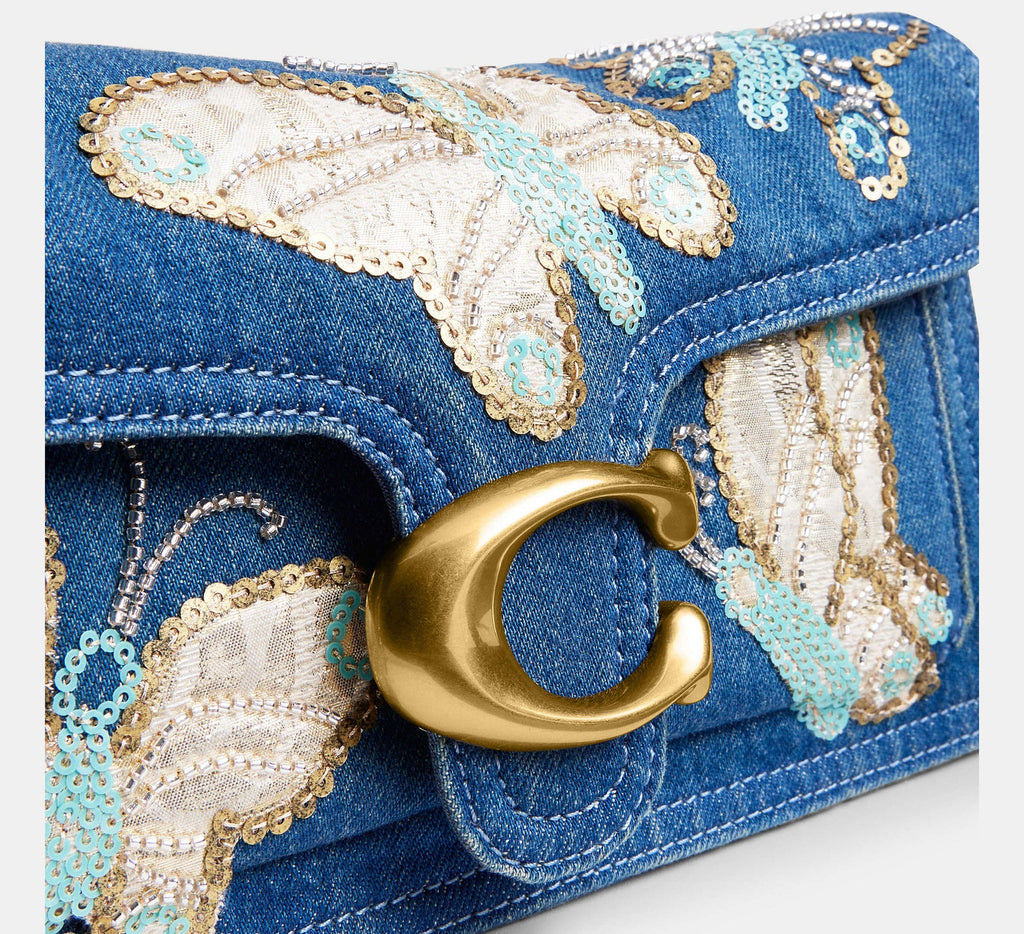 Tabby Shoulder Bag 26 With Butterfly Embellishment