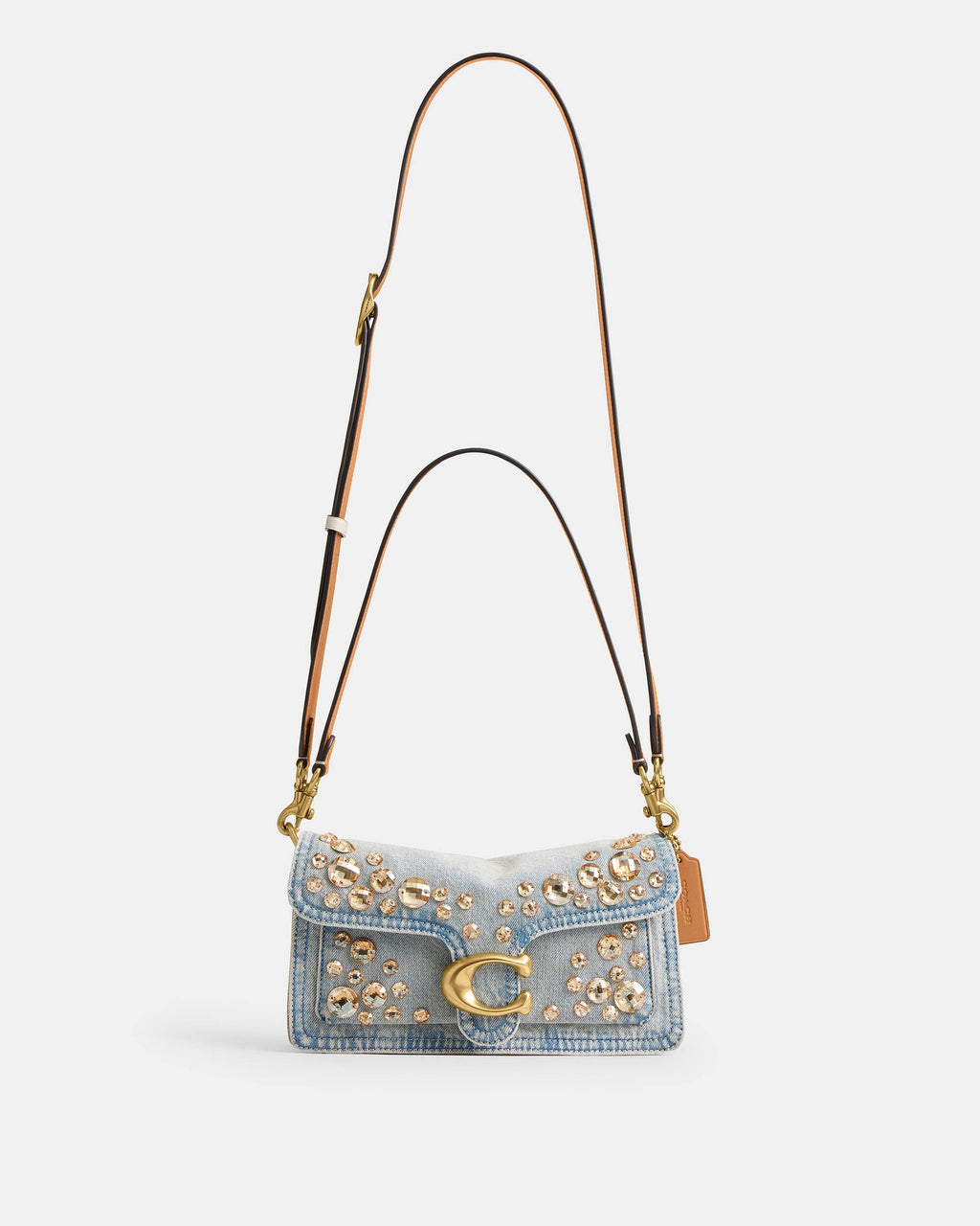 Crystal Denim Tabby Shoulder Bag 26