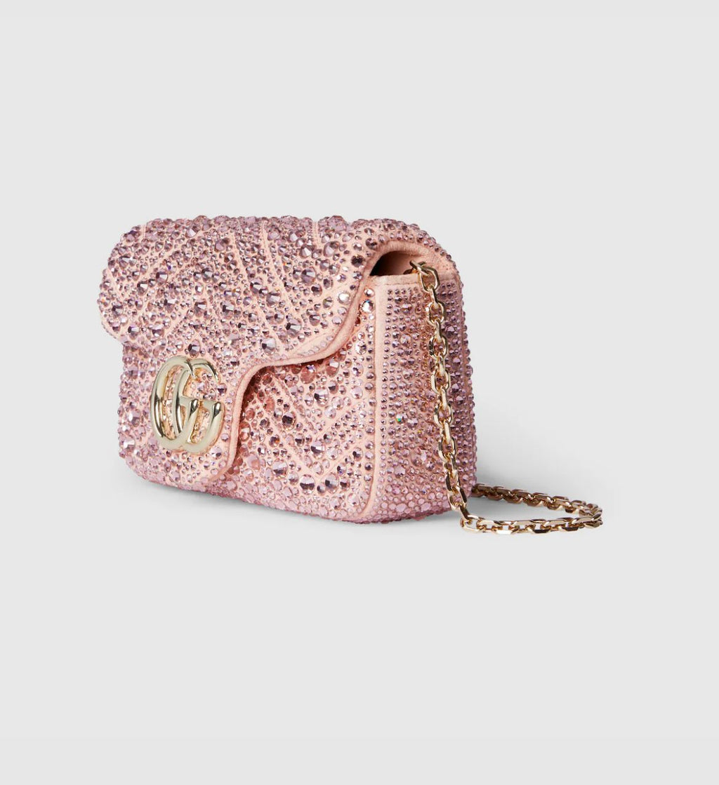 GG Marmont crystals mini shoulder bag