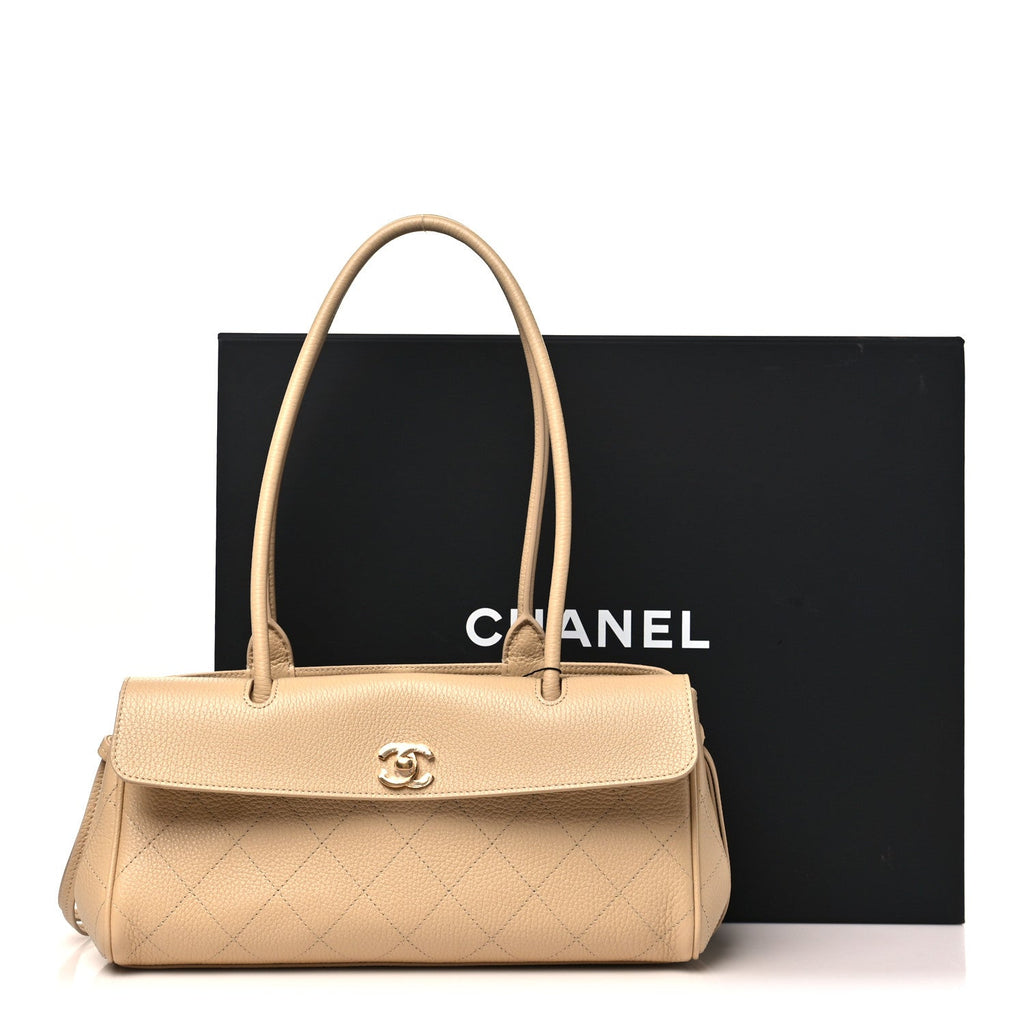 Chanel grained calfskin stitched Urban Essentials small shopping bag