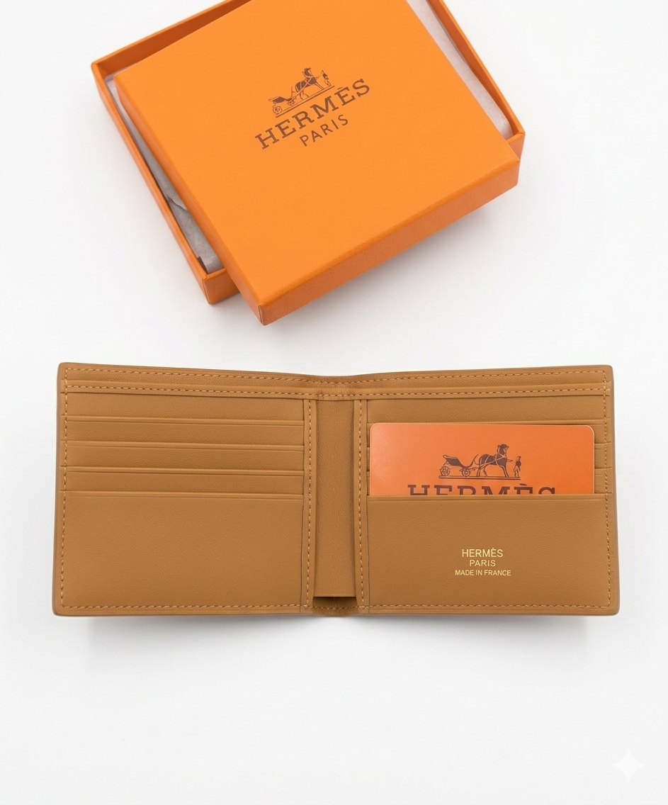 Hermes Leather Bifold Men