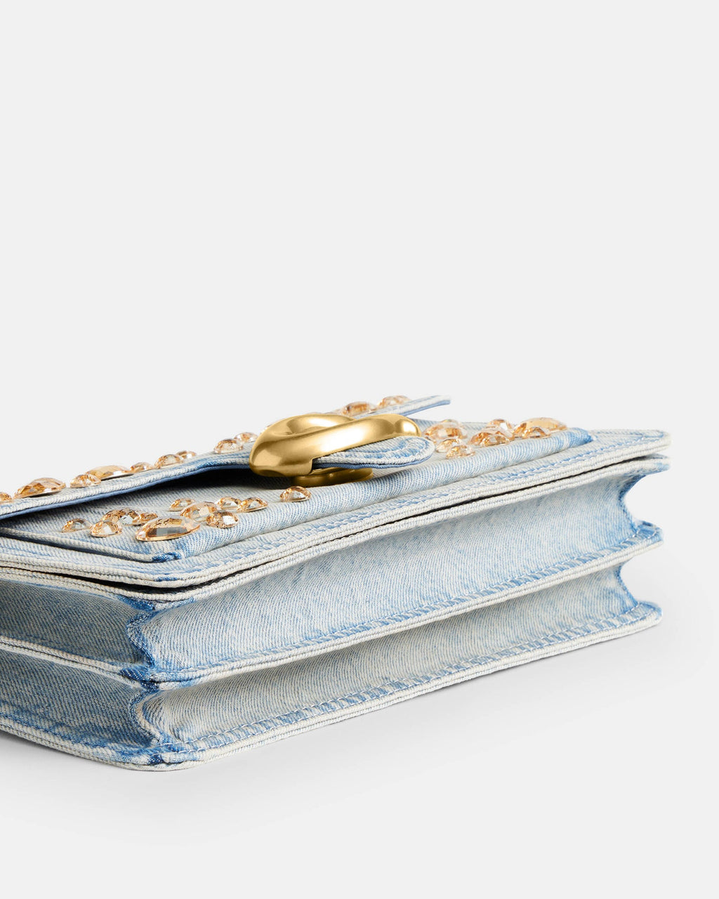 Crystal Denim Tabby Shoulder Bag 26