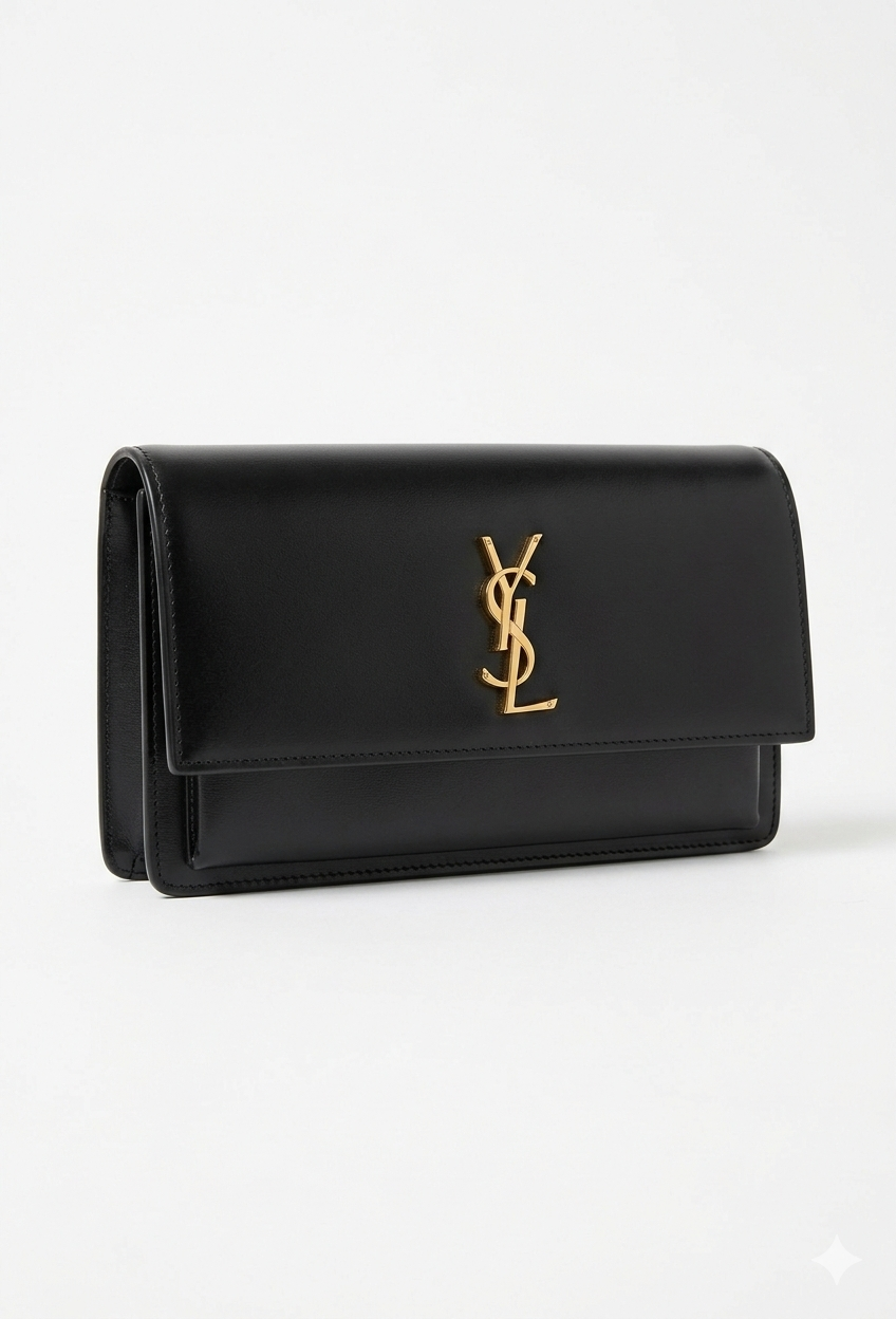 YSL-Inspired Quilted Leather Shoulder Bag