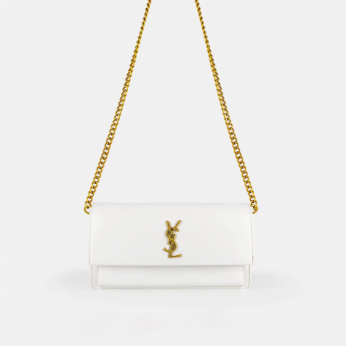 YSL-Inspired Quilted Leather Shoulder Bag