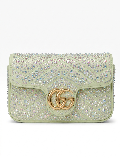 GG Marmont crystals mini shoulder bag