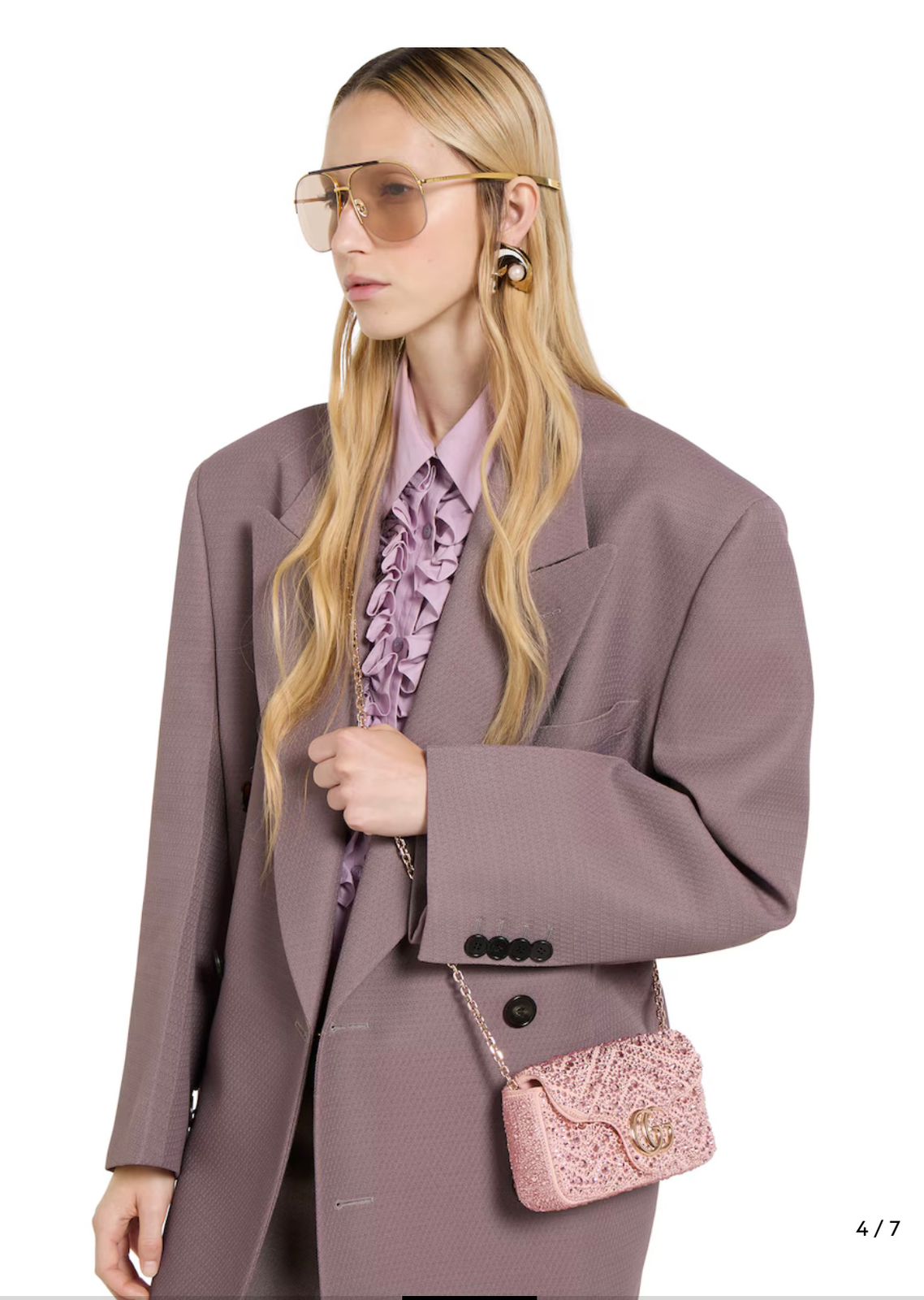GG Marmont crystals mini shoulder bag