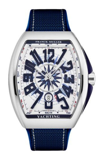 FRANCK MULLER YACHTING WHITE DIAL BLUE STRAP