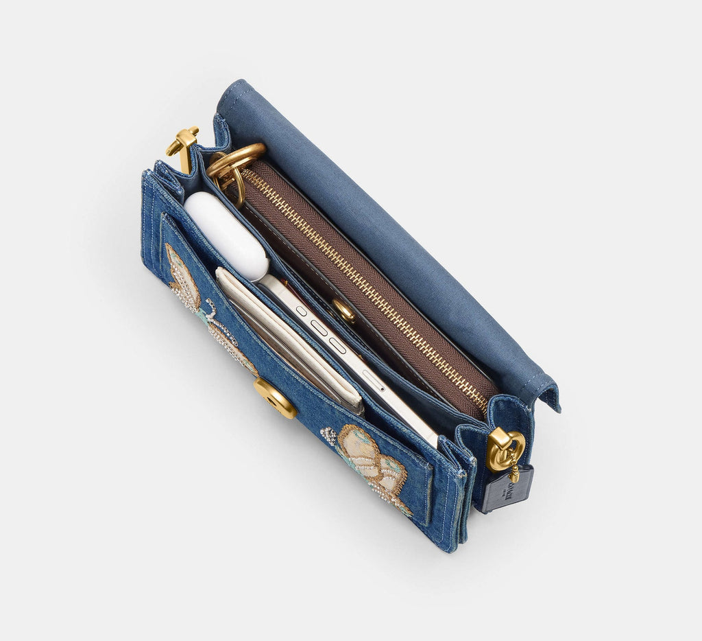 Tabby Shoulder Bag 26 With Butterfly Embellishment