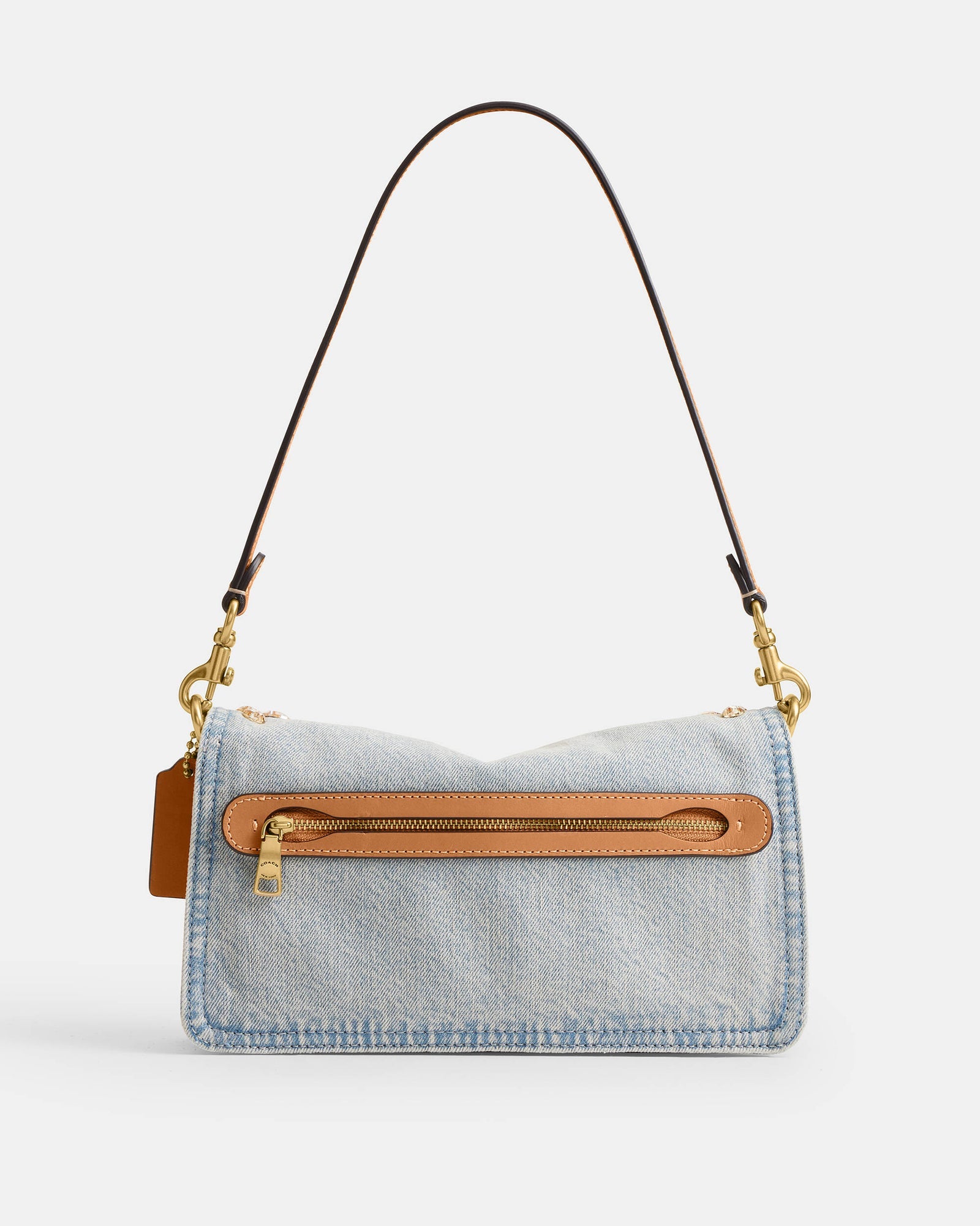 Crystal Denim Tabby Shoulder Bag 26